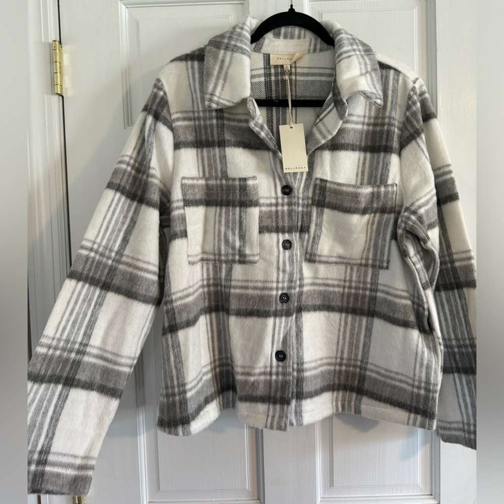 Plaid Button up jacket